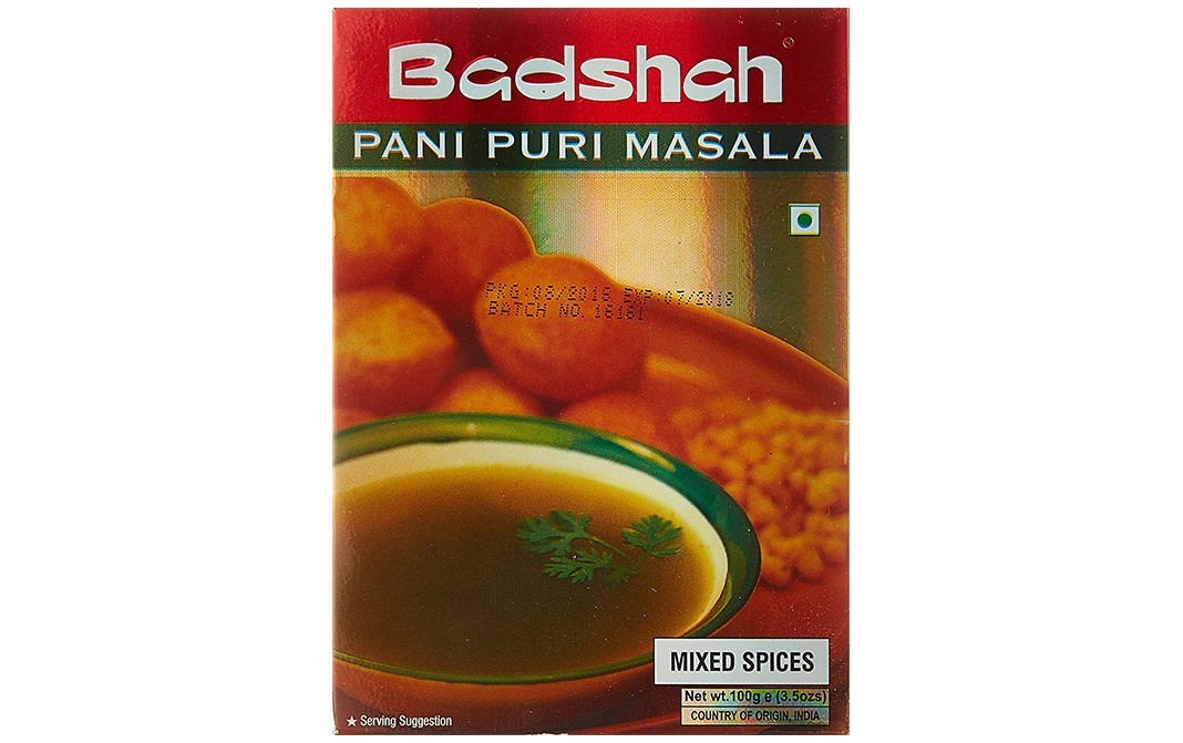 Badshah Pani Puri Masala    Box  100 grams